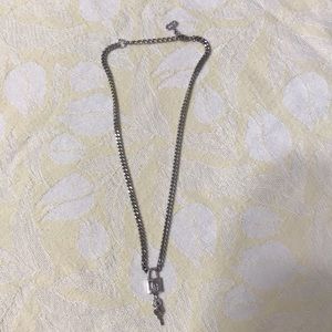 Dior silver necklace